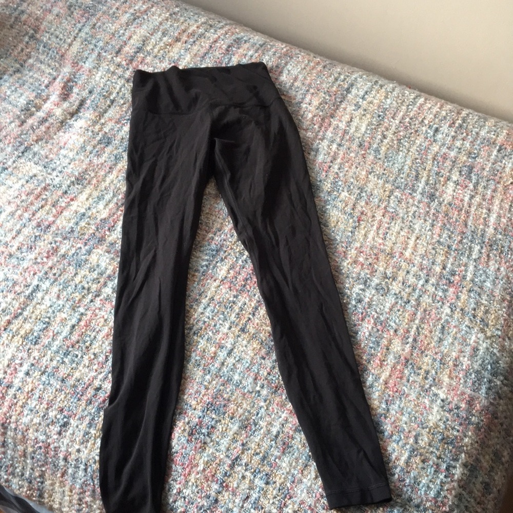 Black high waist Lululemon leggings size 4